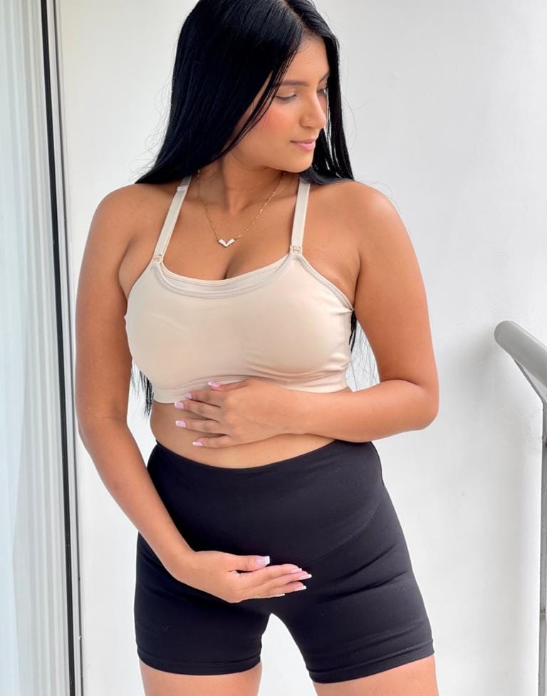 Licra Corta Materna Negro - Boutique Mundo Materno