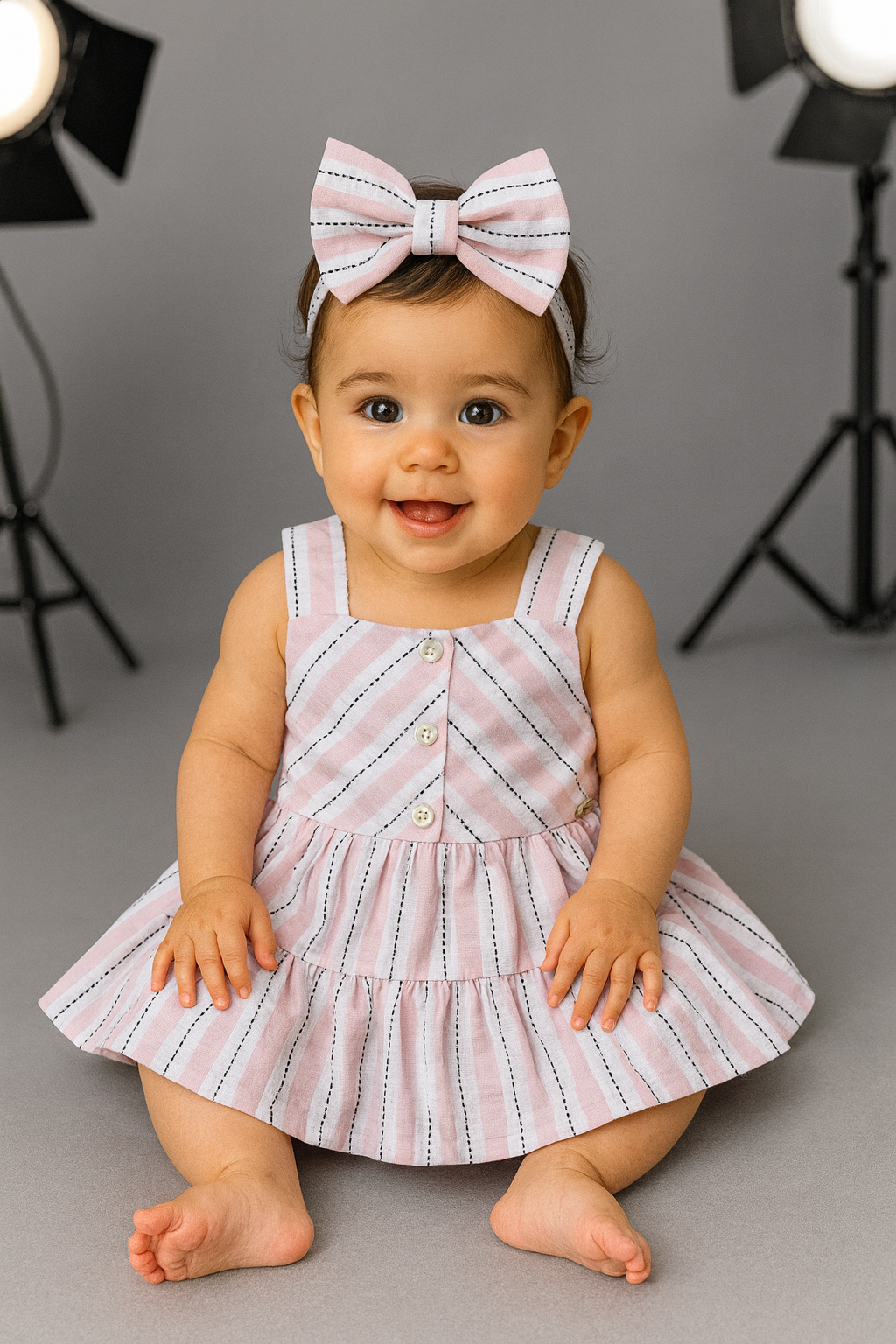 Vestido más Panty más Moño Decorativo para Bebé | CHIC ROSE