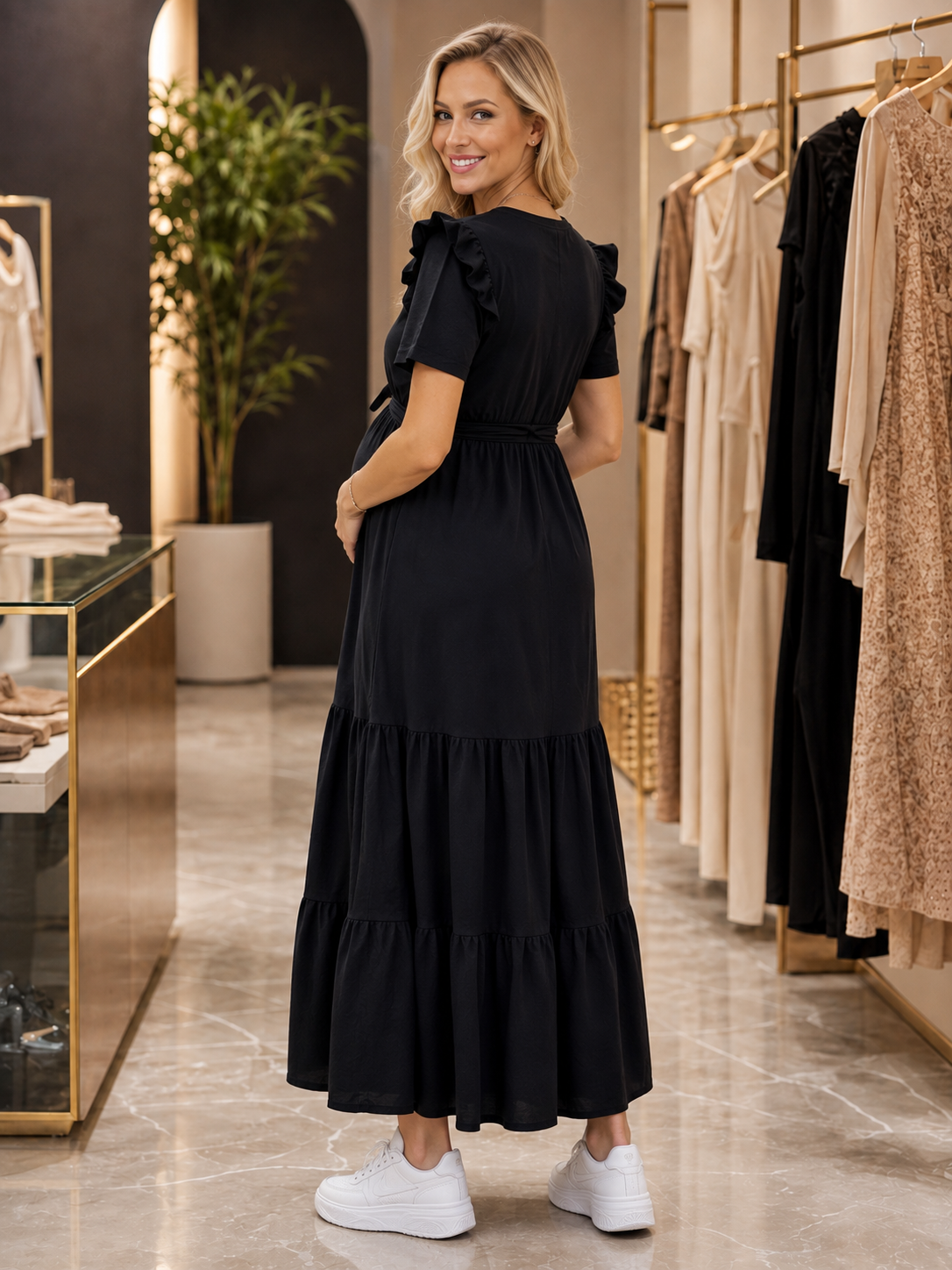 Vestido Materno Luna Clara