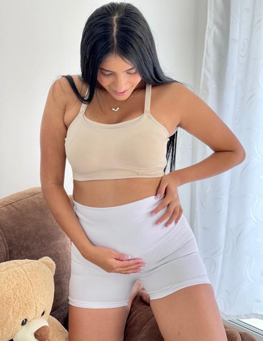 Licra Corta Materna Blanco - Boutique Mundo Materno