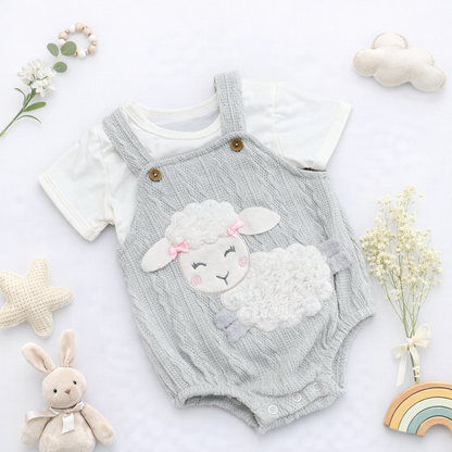 Set de Overol y Camiseta para bebé | NUBE DE ALGODÓN