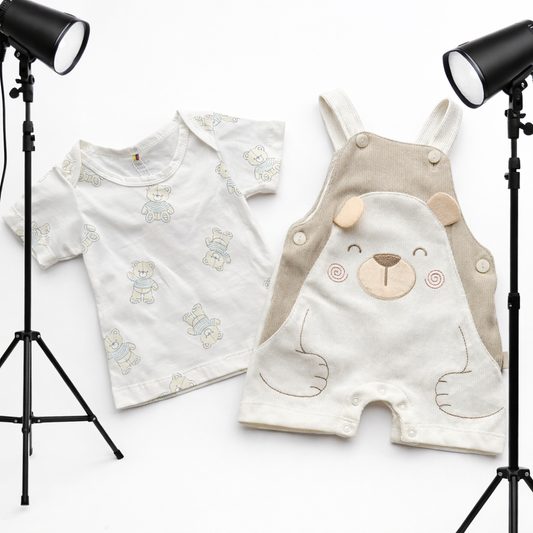 Overol más Camiseta Estampada para Bebé | NADIR