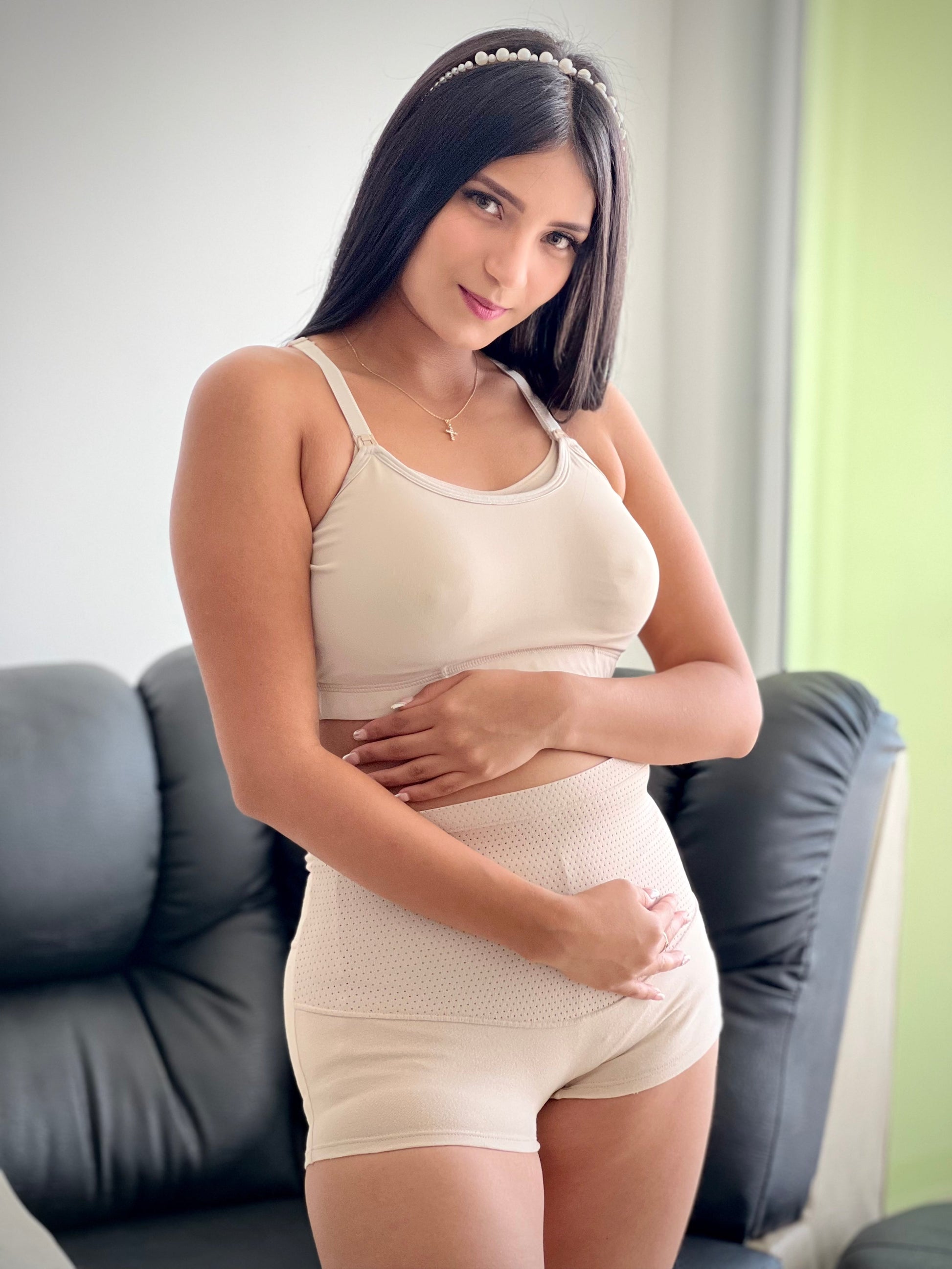 Panty Boxer Materno Beige - Boutique Mundo Materno