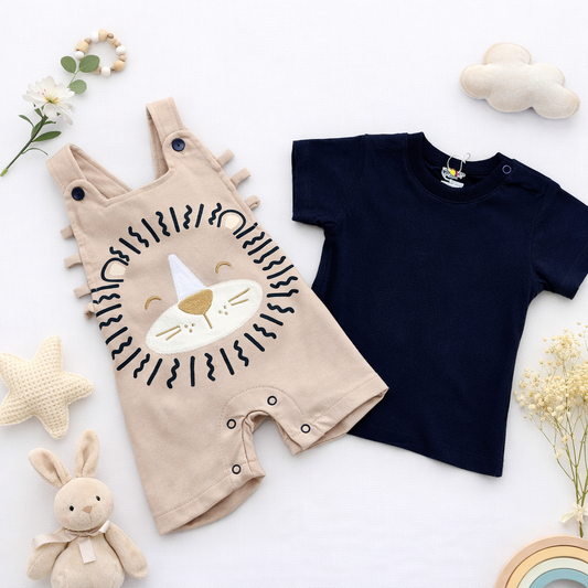 Conjunto de Overol más camiseta para Bebé | IGOR