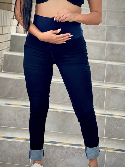 Jean Materno 'Petróleo' Azul Petróleo - Boutique Mundo Materno