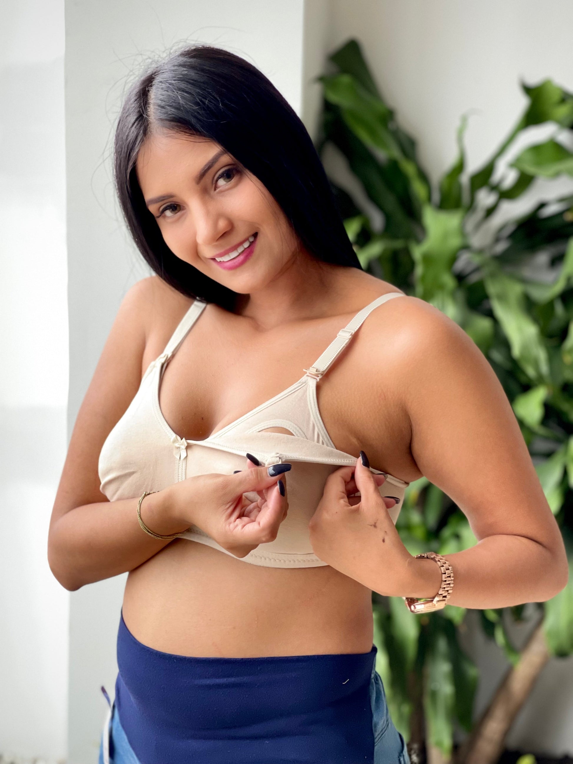 Brasier de Lactancia Materna Beige - Boutique Mundo Materno