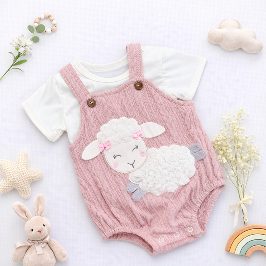 Set de Overol y Camiseta para bebé | NUBE DE ALGODÓN