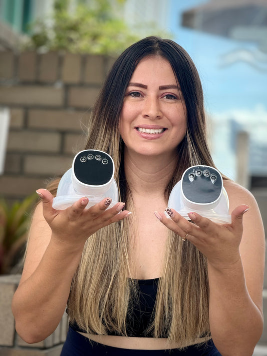 Extractor eléctrico manos libres doble